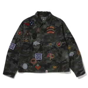A BATHING APE Hybrid Camo Multi Badge Jacket