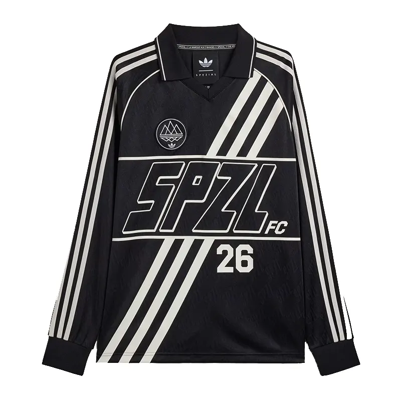 Adidas SPZL F.C. Long Sleeve Jersey 3 Adidas SPZL F.C. Long Sleeve Jersey <p>Shop the Adidas SPZL F.C. Long Sleeve Jersey, a long-sleeve Adidas SPZL football jersey with a heritage sportswear aesthetic. Ideal for casual layering, match-day outfits, and retro football-inspired style, this jersey offers a distinctive look for collectors and fans of classic Adidas design.</p>