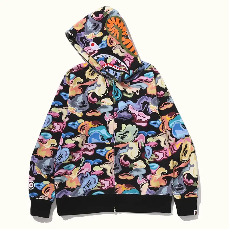 BAPE ART Camo Shark Full Zip Hoodie 1 BAPE ART Camo Shark Full Zip Hoodie <p>Explore the BAPE ART Camo Shark Full Zip Hoodie, a statement full-zip hoodie with bold streetwear appeal. The recognizable design makes it ideal for layering with casual outfits, sneaker looks, and everyday urban style. Shop the BAPE ART Camo Shark Full Zip Hoodie for a distinctive addition to any BAPE-inspired wardrobe.</p>