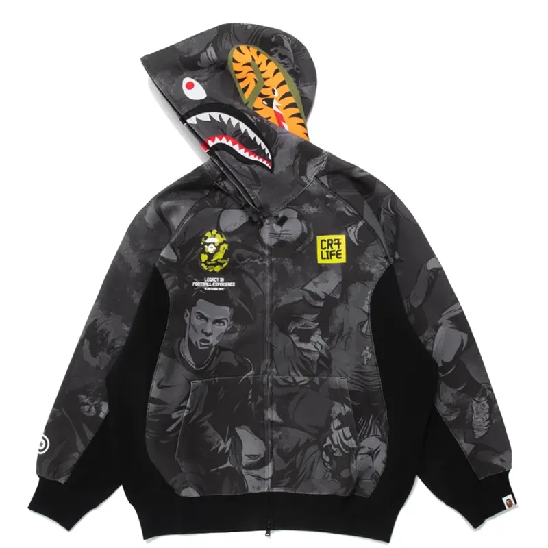 BAPE X CR7 Life All Over Print Logo Relaxed Fit Shark Hoodie 4 BAPE X CR7 Life All Over Print Logo Relaxed Fit Shark Hoodie <p>Shop the BAPE X CR7 Life All Over Print Logo Relaxed Fit Shark Hoodie, a standout hoodie for fans of modern sportswear and streetwear style. Featuring a recognizable branded look, this piece is ideal for casual outfits, game-day layering, and everyday wear. Add the BAPE X CR7 Life All Over Print Logo Relaxed Fit Shark Hoodie to your wardrobe for a bold, versatile statement.</p>