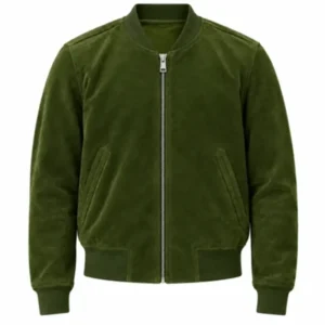 Brad Pitt Green Bomber Jacket