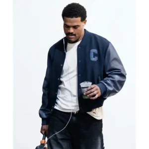 Caleb Williams Tunnel Blue Varsity Jacket