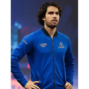 Areena Design <p>Discover the Laver Cup 2026 Carlos Alcaraz Blue Bomber Jacket, a distinctive MA-1 inspired bomber jacket combining aviation heritage with standout collaborative styling. Ideal for collectors, streetwear outfits, and statement layering, this jacket brings bold visual character to everyday looks. Shop this piece for a unique addition to your outerwear rotation.</p> Laver Cup 2026 Carlos Alcaraz Blue Bomber Jacket <p>Discover the Laver Cup 2026 Carlos Alcaraz Blue Bomber Jacket, a distinctive MA-1 inspired bomber jacket combining aviation heritage with standout collaborative styling. Ideal for collectors, streetwear outfits, and statement layering, this jacket brings bold visual character to everyday looks. Shop this piece for a unique addition to your outerwear rotation.</p>