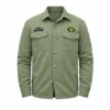 Areena Design <p>Shop the Mens Air Force A-2 RAAF Flight Dark Brown Leather Jacket in Dark Brown Leather, made for comfortable everyday wear, easy layering, game days, travel Charlie Kelly Green Shirt Jacket