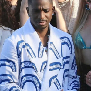 Emily In Paris S06 Samuel Arnold Blue Ancient Print Suit