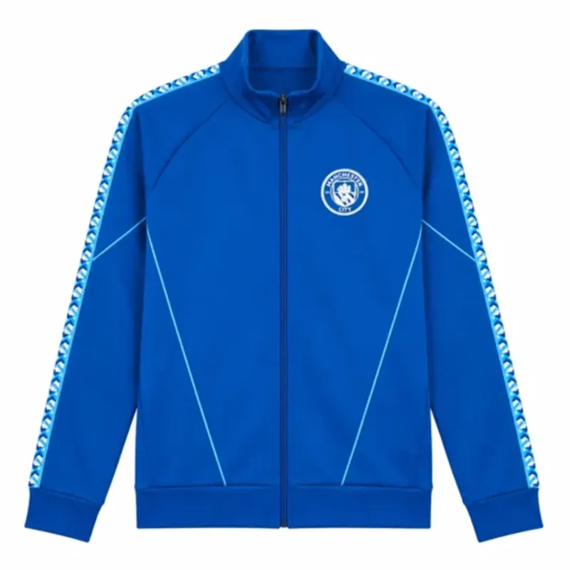 Erling Haaland Manchester City Blue Jacket 1 Erling Haaland Manchester City Blue Jacket