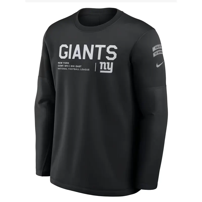 Giants 2026 Salute to Service Crewneck Sweatshirt 1 Giants 2026 Salute to Service Black Fleece Crewneck Sweatshirt