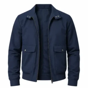 Glen Powell Blue Bomber Jacket
