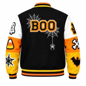 Areena Design <p>Refresh your outerwear collection with the <strong>Halloween Spooky Boo Black Varsity Jacket</strong>. This varsity jacket combines a distinctive visual identity with easy everyday styling, making it a versatile choice for casual outfits, layering, and statement looks.</p> Halloween Spooky Boo Black Varsity Jacket <p>Refresh your outerwear collection with the <strong>Halloween Spooky Boo Black Varsity Jacket</strong>. This varsity jacket combines a distinctive visual identity with easy everyday styling, making it a versatile choice for casual outfits, layering, and statement looks.</p>