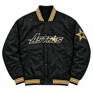 Houston Astros Black and Gold Varsity Jacket