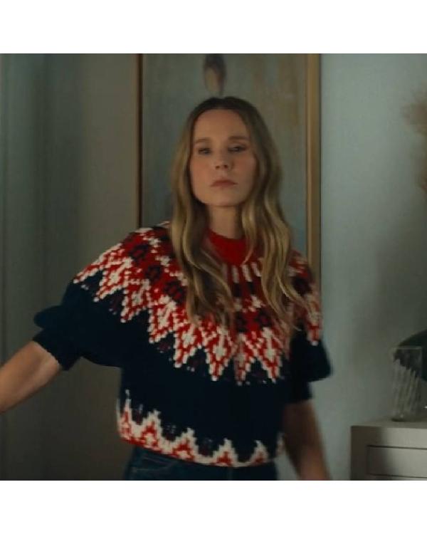 Joanne-Nobody-Wants-This-S03-Kristen-Bell-Sweater-1 Nobody Wants This S03 Kristen Bell Sweater <p data-path-to-node="3"><b data-path-to-node="3" data-index-in-node="0">Product Specifications</b></p> <ul> <li data-path-to-node="4,0,0">Product Name: Nobody Wants This S03 Kristen Bell Sweater</li> <li data-path-to-node="4,1,0">Material: Knit Fabric</li> <li data-path-to-node="4,2,0">Color: Navy Blue with Red and White Fair Isle Pattern</li> <li data-path-to-node="4,4,0">Neckline: Ribbed Mock Neck Collar</li> <li data-path-to-node="4,5,0">Sleeves: Short Sleeves with Ribbed Cuffs</li> <li data-path-to-node="4,6,0">Hemline: Rib-Knitted Waistband</li> <li data-path-to-node="4,8,0">Gender: Women</li> </ul>
