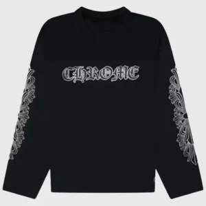 Areena Design <p>Shop the <strong>Jordan Chiles CHROME Sweatshirt</strong>, crafted from premium fleece fabric in a stylish black color. This sweatshirt offers a comfortable fit, durable construction, and a standout look for casual wear, streetwear, fan outfits, and everyday styling.</p><ul><li><strong>Material:</strong> Fleece</li><li><strong>Color:</strong> Black</li><li><strong>Style:</strong> Comfortable, versatile, and easy to layer</li></ul> Women's Jordan Chiles CHROME Black Sweatshirt