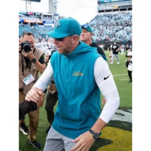Areena Design <p>Shop the Liam Coen 2026 Jacksonville Jaguars Vest, a Jacksonville Jaguars-inspired vest with a clean sideline look. Designed for easy layering over tees, hoodies, or training wear, it is a versatile choice for game days and casual outfits. Add this Jaguars vest to your fanwear collection for sporty everyday styling.</p> Liam Coen 2026 Jacksonville Jaguars Vest <p>Shop the Liam Coen 2026 Jacksonville Jaguars Vest, a Jacksonville Jaguars-inspired vest with a clean sideline look. Designed for easy layering over tees, hoodies, or training wear, it is a versatile choice for game days and casual outfits. Add this Jaguars vest to your fanwear collection for sporty everyday styling.</p>