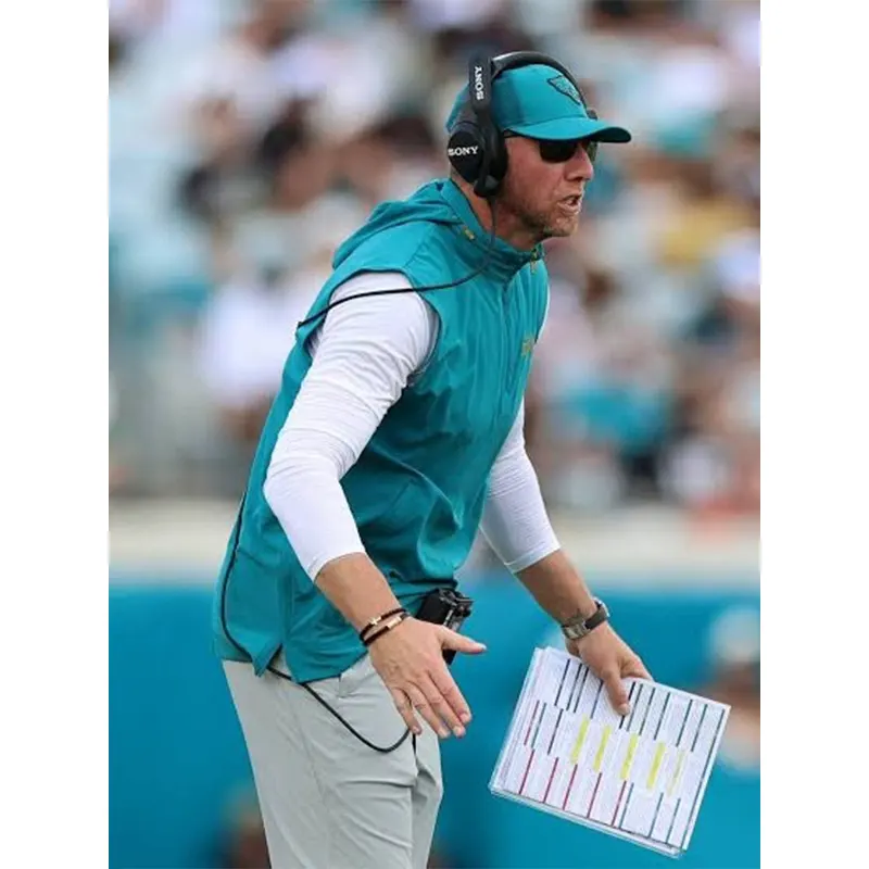 Liam Coen 2026 Jacksonville Jaguars Vest 2 Liam Coen 2026 Jacksonville Jaguars Vest <p>Shop the Liam Coen 2026 Jacksonville Jaguars Vest, a Jacksonville Jaguars-inspired vest with a clean sideline look. Designed for easy layering over tees, hoodies, or training wear, it is a versatile choice for game days and casual outfits. Add this Jaguars vest to your fanwear collection for sporty everyday styling.</p>