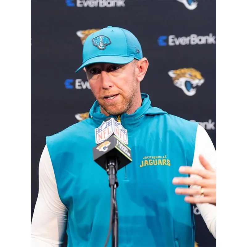 Liam Coen 2026 Jacksonville Jaguars Vest 3 Liam Coen 2026 Jacksonville Jaguars Vest <p>Shop the Liam Coen 2026 Jacksonville Jaguars Vest, a Jacksonville Jaguars-inspired vest with a clean sideline look. Designed for easy layering over tees, hoodies, or training wear, it is a versatile choice for game days and casual outfits. Add this Jaguars vest to your fanwear collection for sporty everyday styling.</p>
