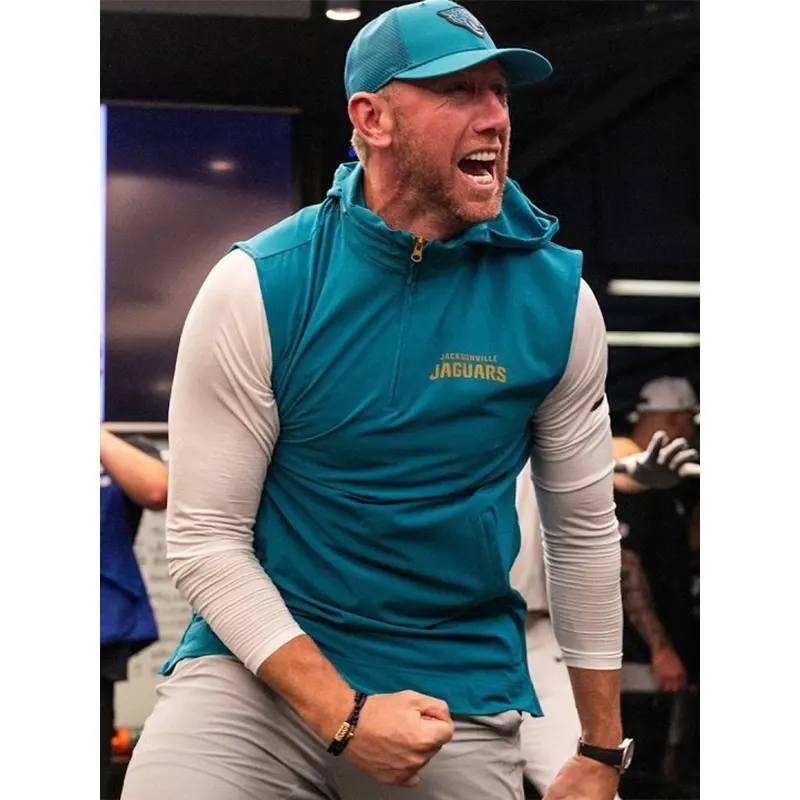 Liam Coen 2026 Jacksonville Jaguars Vest 4 Liam Coen 2026 Jacksonville Jaguars Vest <p>Shop the Liam Coen 2026 Jacksonville Jaguars Vest, a Jacksonville Jaguars-inspired vest with a clean sideline look. Designed for easy layering over tees, hoodies, or training wear, it is a versatile choice for game days and casual outfits. Add this Jaguars vest to your fanwear collection for sporty everyday styling.</p>