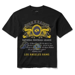 Los Angeles Rams Born x Raised Unisex Crest T-Shirt