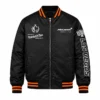 Areena Design <p>Shop the Tommy x Mercedes F1 x CR Black Varsity Jacket in Black Wool, made for comfortable everyday wear, easy layering, game days, travel, weekends, gifting McLaren F1 Team Black Bomber Jacket