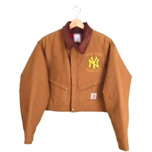 Vintage Carhartt x NY Yankees Crop Jacket