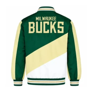Areena Design <p>Shop the <strong>Milwaukee Bucks Hunter Green Varsity Jacket</strong>, crafted from premium cotton fabric in a stylish green color. This jacket offers a comfortable fit, durable construction, and a standout look for casual wear, streetwear, fan outfits, and everyday styling.</p><ul><li><strong>Material:</strong> Cotton</li><li><strong>Color:</strong> Green</li><li><strong>Style:</strong> Comfortable, versatile, and easy to layer</li></ul> Men's Milwaukee Bucks Hunter Green Varsity Jacket