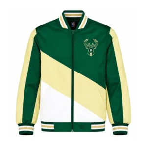 Milwaukee Bucks Hunter Green Varsity Jacket