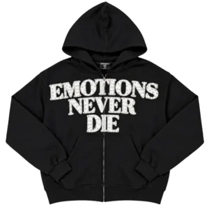 Mixed Emotion End Rhinestone Hoodie