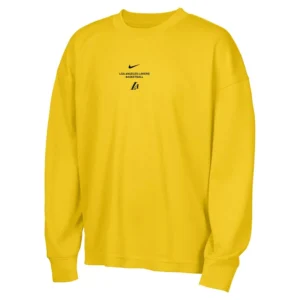 Areena Design <p>Shop the NBA x Nike Los Angeles Lakers 2026 Standard Issue Long Sleeve T-Shirt in Gold Fleece, made for comfortable everyday wear, easy layering, game days, NBA x Nike Los Angeles Lakers 2026 Standard Issue Long Sleeve T-Shirt