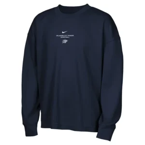 Areena Design <p>Shop the NBA x Nike Oklahoma City Thunder 2026 Standard Issue Long Sleeve T-Shirt in Royal Fleece, made for comfortable everyday wear, easy layering, game da NBA x Nike Oklahoma City Thunder 2026 Standard Issue Long Sleeve T-Shirt