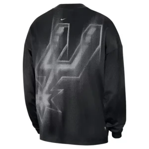 Areena Design <p>Show your team pride in this Black Fleece T-shirt. Soft, versatile, and easy to style, it brings comfortable team spirit to game days, casual weekends, travel, and everyday layering with a polished athletic finish.</p> NBA x Nike San Antonio Spurs 2026 Standard Issue Practice Long Sleeve T-Shirt <p>Show your team pride in this Black Fleece T-shirt. Soft, versatile, and easy to style, it brings comfortable team spirit to game days, casual weekends, travel, and everyday layering with a polished athletic finish.</p>