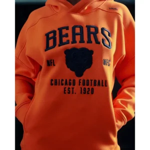 Areena Design <p>Show your team pride in the Orange Fleece NFL Chicago Bears LTD. TerraBlend Hoodie with comfortable everyday style, versatile layering, and a confident fan-focused f</p> NFL Chicago Bears LTD. TerraBlend Orange Fleece Hoodie