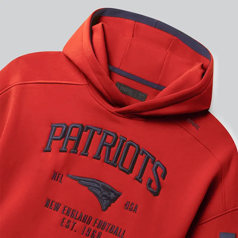 NFL New England Patriots LTD. TerraBlend Hoodie 3 NFL New England Patriots LTD. TerraBlend Red Fleece Hoodie