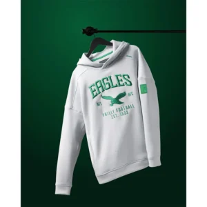 Areena Design <p>Show your team pride in the Grey Fleece NFL Philadelphia Eagles LTD. TerraBlend Hoodie with comfortable everyday style, versatile layering, and a confident fan-focus</p> NFL Philadelphia Eagles LTD. TerraBlend Grey Hoodie