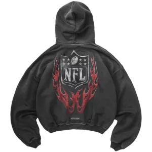 Areena Design <p>Show your team pride in the Stained Black Fleece NFL Shield x Represent Hoodie with comfortable everyday style, versatile layering, and a confident fan-focused finis</p> NFL Shield x Represent Black Hoodie