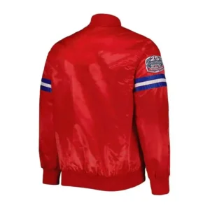 Areena Design <p>Shop the NY Giants 25th Anniversary Satin Red Jacket in Red Satin, made for comfortable everyday wear, easy layering, game days, travel, weekends, gifting, NY Giants 25th Anniversary Satin Red Jacket