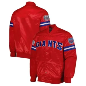 NY Giants 25th Anniversary Satin Red Jacket