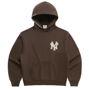 New York Yankees Applique Brown Hoodie