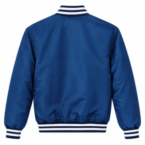 Areena Design <p>Shop the New York Yankees Dugout Blue Varsity Jacket in Blue Satin, made for comfortable everyday wear, easy layering, game days, travel, weekends, gifting, New York Yankees Dugout Blue Varsity Jacket