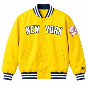 New York Yankees Dugout Yellow Varsity Jacket