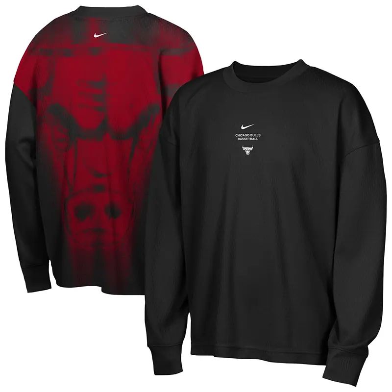 Nike x NBA Chicago Bulls 2026 Standard Issue Long Sleeve T-Shirt 2 Nike x NBA Chicago Bulls 2026 Standard Issue Long Sleeve T-Shirt