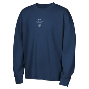 Areena Design <p>Shop the Nike x NBA Denver Nuggets 2026 Standard Issue Long Sleeve T-Shirt in Navy Fleece, made for comfortable everyday wear, easy layering, game days, tra Nike x NBA Denver Nuggets 2026 Standard Issue Long Sleeve T-Shirt