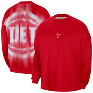 Nike x NBA Detroit Pistons 2026 Standard Issue Long Sleeve T-Shirt