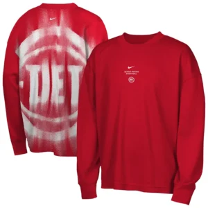 Nike x NBA Detroit Pistons 2026 Standard Issue Long Sleeve T-Shirt