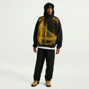 Areena Design <p>Shop the Nike x NBA Golden State Warriors 2026 Standard Issue Hoodie in Black Fleece, made for comfortable everyday wear, easy layering, game days, travel, w Nike x NBA Golden State Warriors 2026 Standard Issue Hoodie