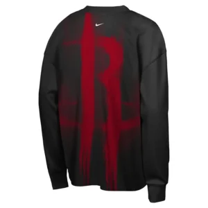 Areena Design <p>Shop the Nike x NBA Houston Rockets 2026 Standard Issue Long Sleeve T-Shirt in Black Fleece, made for comfortable everyday wear, easy layering, game days, tr Nike x NBA Houston Rockets 2026 Standard Issue Long Sleeve T-Shirt