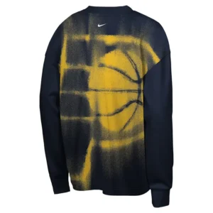 Areena Design <p>Shop the Nike x NBA Indiana Pacers 2026 Standard Issue Long Sleeve T-Shirt in Navy Fleece, made for comfortable everyday wear, easy layering, game days, tra Nike x NBA Indiana Pacers 2026 Standard Issue Long Sleeve T-Shirt