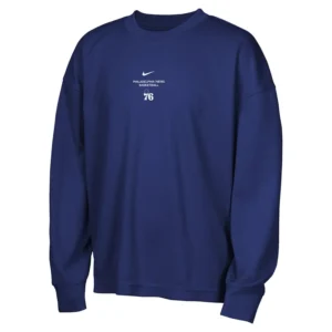 Areena Design <p>Shop the Nike x NBA Philadelphia 76ers 2026 Standard Issue Long Sleeve T-Shirt in Royal Fleece, made for comfortable everyday wear, easy layering, game days Nike x NBA Philadelphia 76ers 2026 Standard Issue Long Sleeve T-Shirt