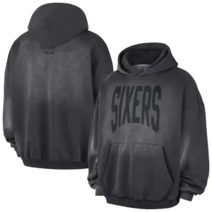 Nike x NBA Philadelphia 76ers 2026 Standard Issue Travel Washed Hoodie