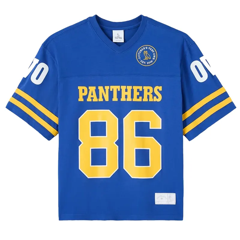 OVO Degrassi Football Jersey 3 OVO Degrassi Football Jersey <p>Shop the OVO Degrassi Football Jersey, a football or sports-inspired jersey with distinctive team, player, or collaborative styling. Ideal for match days, fan collections, and casual streetwear outfits, this piece makes an easy statement. Add it to your wardrobe for recognizable athletic identity and versatile everyday styling.</p>