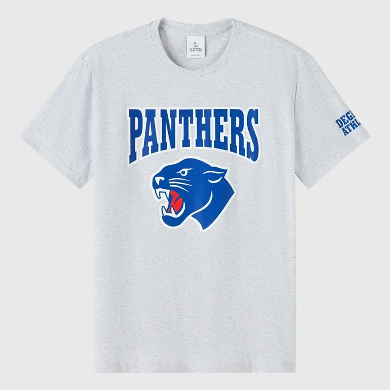 OVO Degrassi Panthers Ash Heather Grey Tee 3 OVO Degrassi Panthers Ash Heather Grey Tee <p>Shop the OVO Degrassi Panthers Ash Heather Grey Tee, a statement T-shirt inspired by sport, streetwear, or fan culture. Its recognizable graphic and branded identity make it easy to style with jeans, shorts, or layered outfits. Add the OVO Degrassi Panthers Ash Heather Grey Tee to your rotation for comfortable-looking, versatile everyday style.</p>