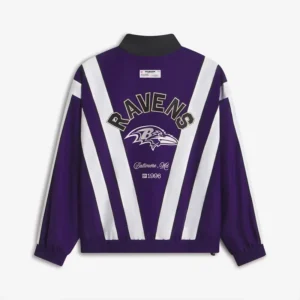 Areena Design <p>Show your team pride in the Purple Polyester Off Season x NFL Baltimore Ravens Full-Zip Windbreaker Jacket with comfortable everyday style, versatile layering, and a</p> Off-Season x NFL Baltimore Ravens Full-Zip Windbreaker Jacket